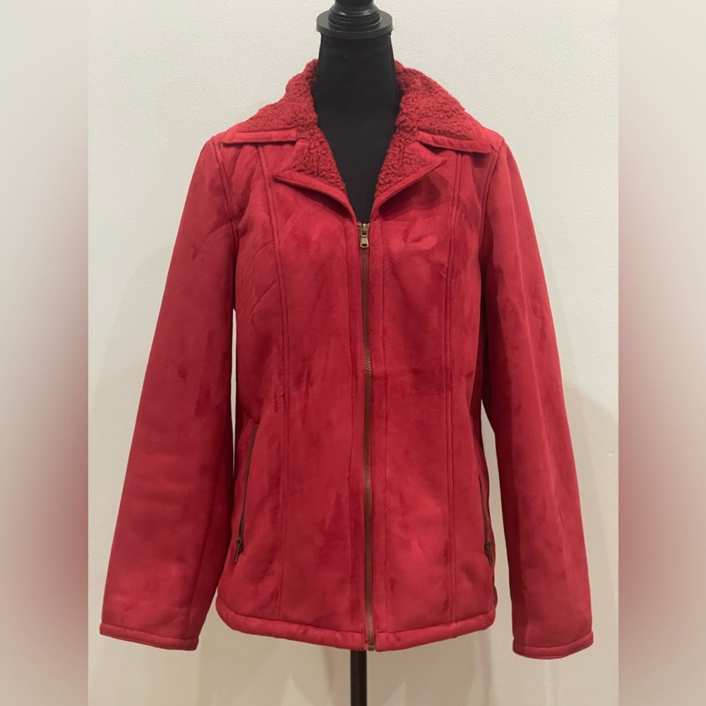 D&Co XS Red Full Zip Fleece Lined Jacket‎